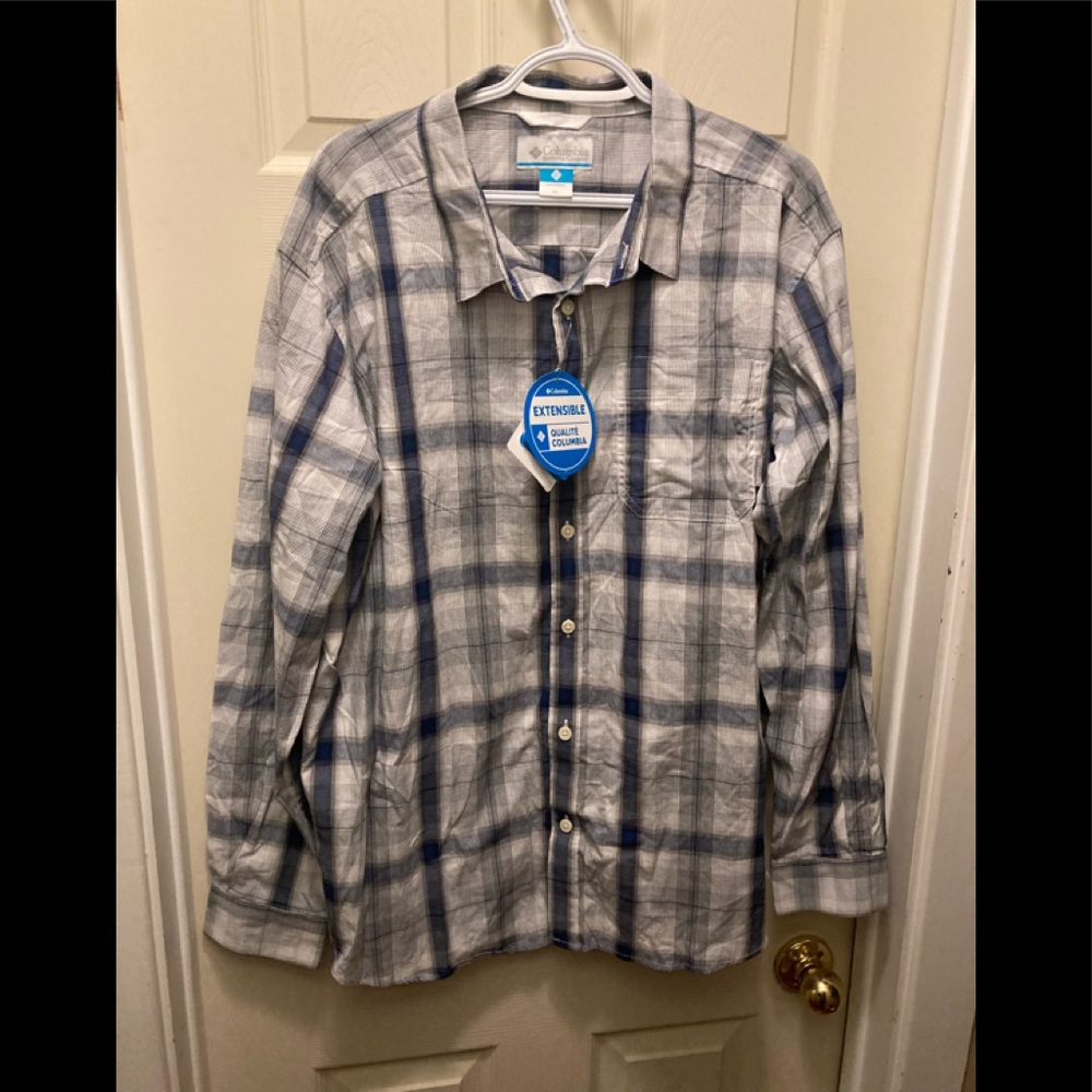 Columbia vapour ridge shirt long sleeve XL plaid